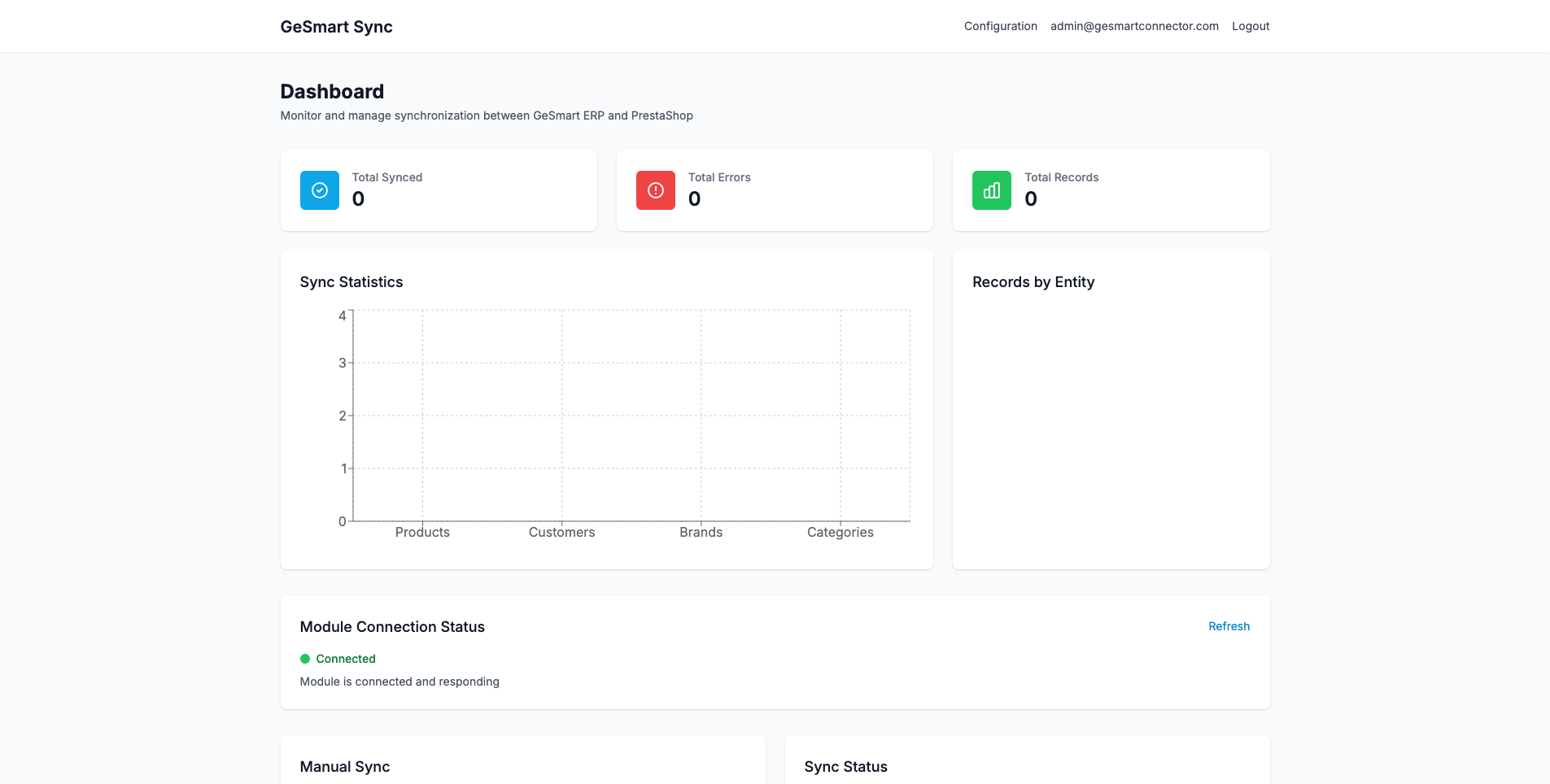 GeSmart Sync Dashboard