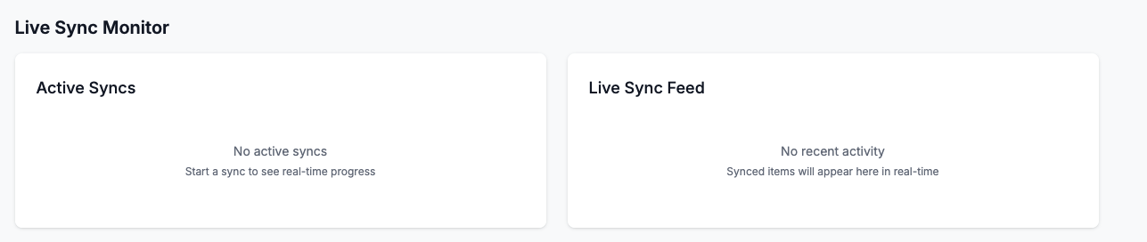 Sync Progress Monitor